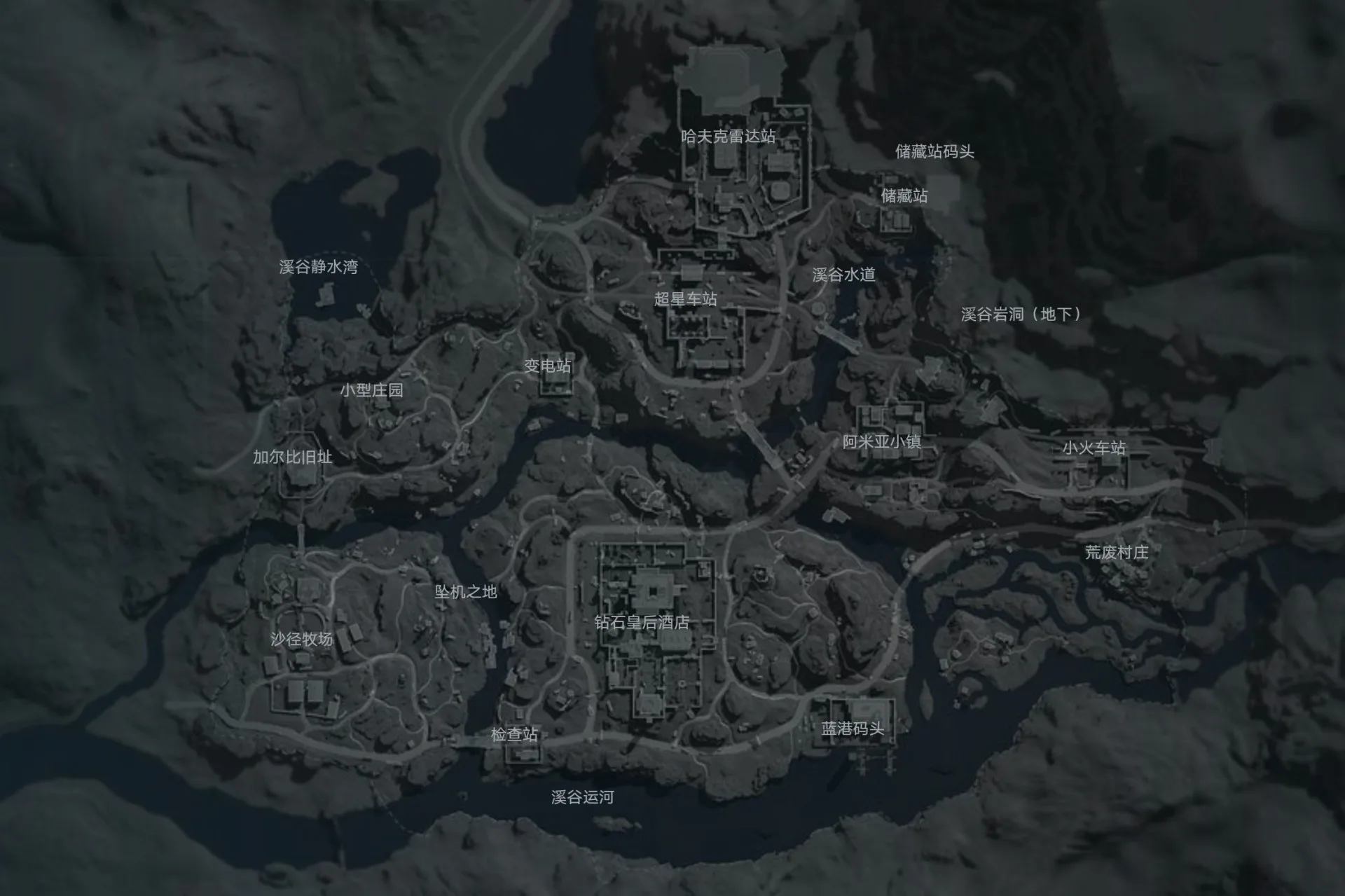 长弓溪谷 地图